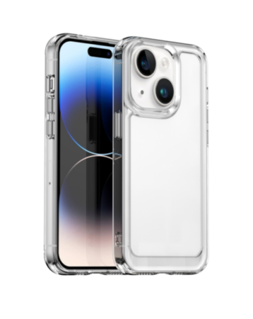 Hybrid Case with Air Cushion Technology - CLEAR for iPhone 15 (Only Ground Shipping)