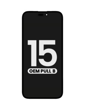 OLED Assembly with Light Sensor Flex Cable for iPhone 15 (OEM Pull B Grade)