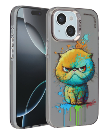 Animal Graffiti Design Wireless Charging Case - Style 8 for iPhone 15 (Only Ground Shipping)