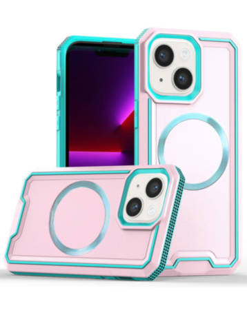 Non-Slip Translucent Matte Wireless Charging Case - TEAL for iPhone 15 (Only Ground Shipping)