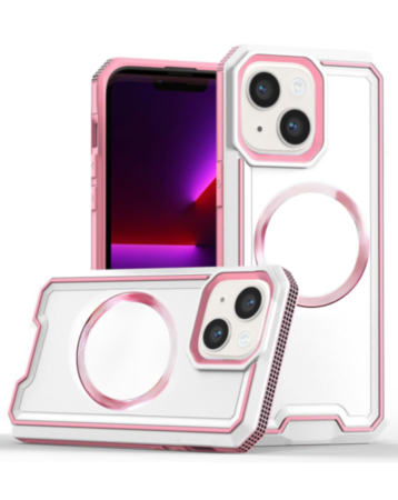 Non-Slip Translucent Matte Wireless Charging Case - WHITE for iPhone 15 (Only Ground Shipping)