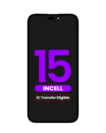 LCD Assembly for iPhone 15 (Aftermarket Incell / QV7) (IC Transfer Eligible)