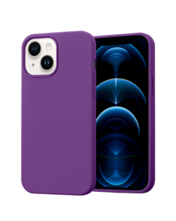 iPhone 14 Plus / 15 Plus Soft Solid Silicone Case (Full Buttom Cover) - MAROON (Only Ground Shipping)