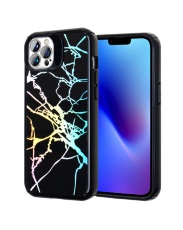 New Fashion Heavy Duty Case - BLACK MARBLE for iPhone 15 Pro (Only Ground Shipping)