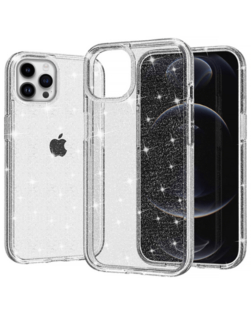 Ultra Glossy Protector Case - GLITTER CLEAR for iPhone 15 Pro (Only Ground Shipping)