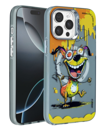 Animal Graffiti Design Wireless Charging Case - Style 13 for iPhone 15 Pro (Only Ground Shipping)