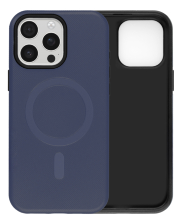 Soft Touch Matte Finish MagSafe Case (NAVY BLUE) for iPhone 15 Pro Max (Only Ground Shipping)