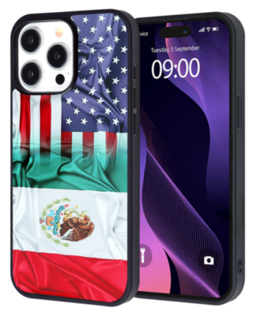 Printing Aluminum Plate Case - USA & MEXICO for iPhone 15 Pro (Only Ground Shipping)