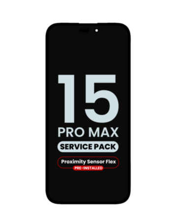 OLED Assembly with Proximity Sensor Flex Pre-Installed for iPhone 15 Pro Max (Service Pack)