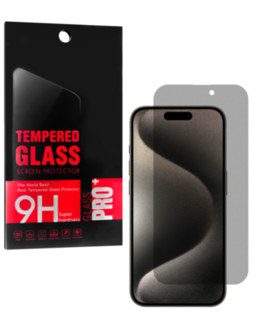 Privacy Tempered Glass for iPhone 15 Pro Max (2.5D / 1 Piece)