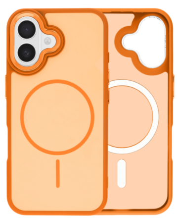 Dual Layer MagSafe Armor Case (ORANGE) for iPhone 16 (Only Ground Shipping)