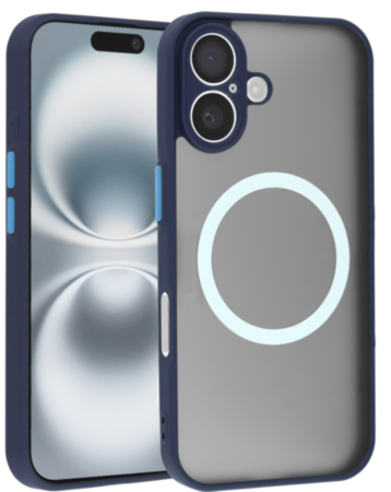 Wireless Charging Protector Matte Case - BLUE for iPhone 16 (Only Ground Shipping)