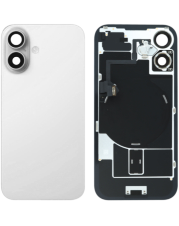 Back Glass with Frame and MagSafe Magnet for iPhone 16 (WHITE) (Service Pack)