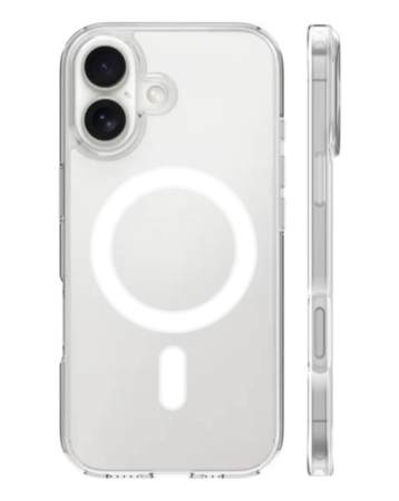 Wireless Charging Clear Case with IC Chip for iPhone 16 Plus (Only Ground Shipping)