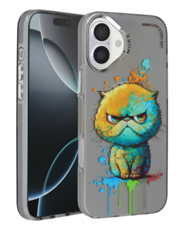 Animal Graffiti Design Wireless Charging Case - Style 8 for iPhone 16 Plus (Only Ground Shipping)