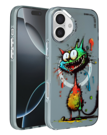Animal Graffiti Design Wireless Charging Case - Style 9 for iPhone 16 Plus (Only Ground Shipping)