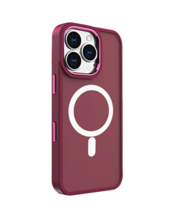 New Magnetic Wireless Charging Case (Burgundy) for iPhone 16 Pro (Only Ground Shipping)
