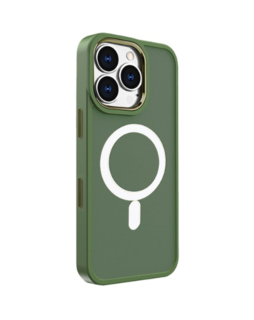 New Magnetic Wireless Charging Case - DARK GREEN for iPhone 16 Pro (Only Ground Shipping)