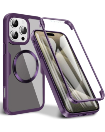 Full Shockproof Silicone Cover - PURPLE for iPhone 16 Pro / 17 (Only Ground Shipping)