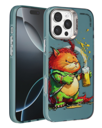 Animal Graffiti Design Wireless Charging Case - Style 10 for iPhone 16 Pro (Only Ground Shipping)