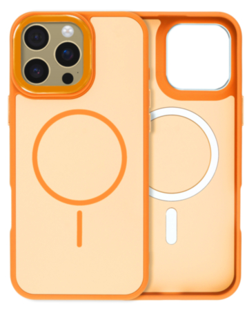 Dual Layer MagSafe Armor Case (ORANGE) for iPhone 16 Pro Max (Only Ground Shipping)