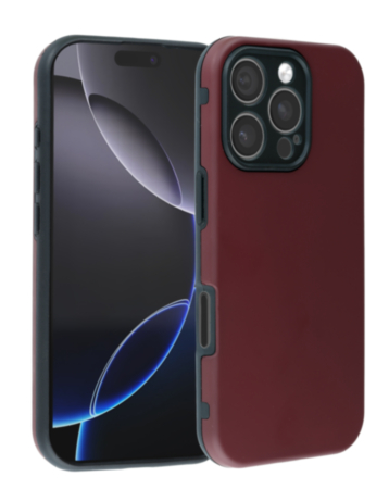 Full Cover New Design Silicone Case (Burgundy) for iPhone 16 Pro (Only Ground Shipping)