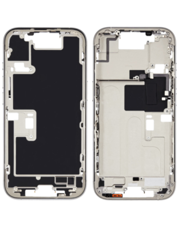 Middle Frame with Small Parts for iPhone 16 Pro (NATURAL TITANIUM) (US Version)