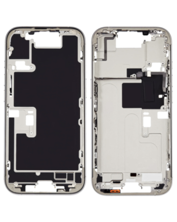 Middle Frame with Small Parts for iPhone 16 Pro (WHITE TITANIUM) (US Version)