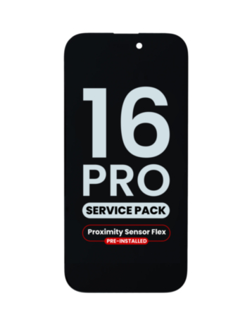 OLED Assembly with Proximity Sensor Flex Pre-Installed for iPhone 16 Pro (Service Pack)