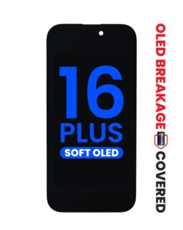 OLED Assembly for iPhone 16 Plus (Aftermarket Soft / QV8) (Exclusive OLED Breakage Warranty)