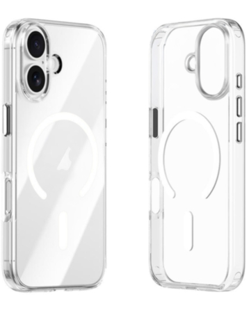 Wireless Charging Clear Case with Metal Camera Frame - BLACK for iPhone 17 (Only Ground Shipping)