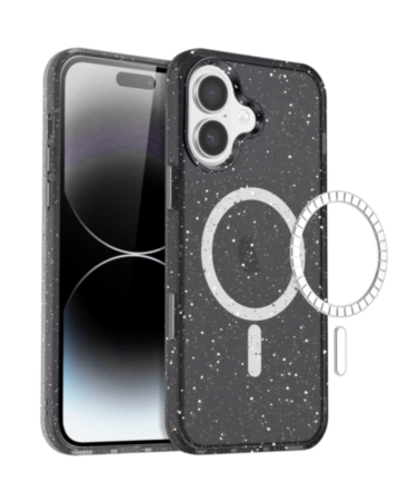 Splash - Ink Design Wireless Charging Case - BLACK for iPhone 17 (Only Ground Shipping)