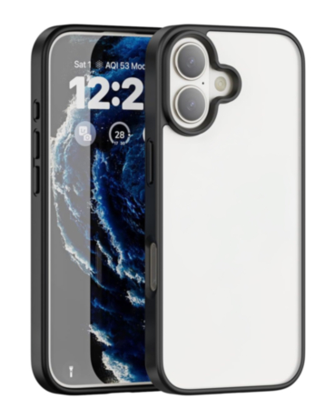 Hybrid Case with Air Cushion Technology - BLACK for iPhone 17 (Only Ground Shipping)