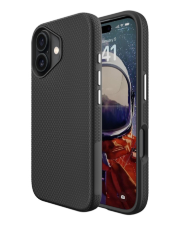 Shock Absorption Protective Dual Layer Case (BLACK) for iPhone 17 (Only Ground Shipping)