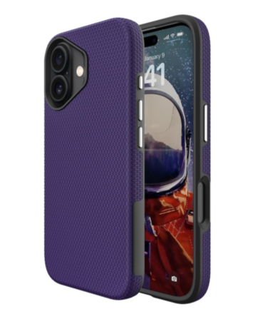 Shock Absorption Protective Dual Layer Case (PURPLE) for iPhone 17 (Only Ground Shipping)