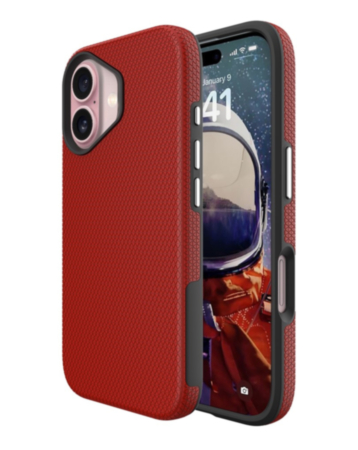 Shock Absorption Protective Dual Layer Case (RED) for iPhone 17 (Only Ground Shipping)