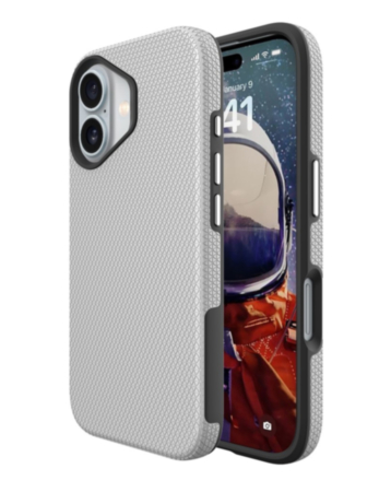 Shock Absorption Protective Dual Layer Case (SILVER) for iPhone 17 (Only Ground Shipping)