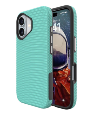 Shock Absorption Protective Dual Layer Case (TEAL) for iPhone 17 (Only Ground Shipping)