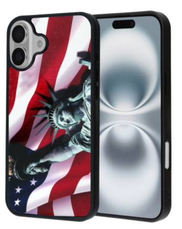 Printing Aluminum Plate Case Statue of Liberty - Style 2 for iPhone 17 (Only Ground Shipping)