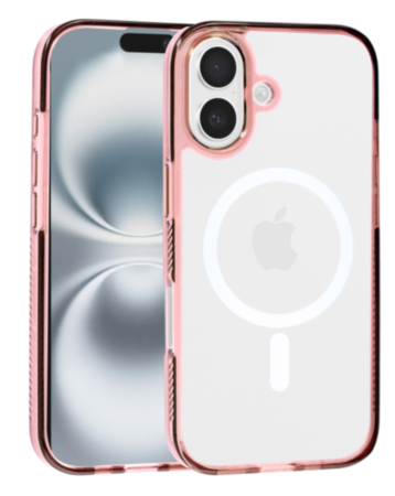 Magnetic Clear Case - PINK for iPhone 17 (Only Ground Shipping)