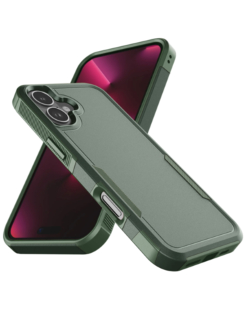 Dual Layers Shockproof Strong Case - DARK GREEN for iPhone 17 (Only Ground Shipping)