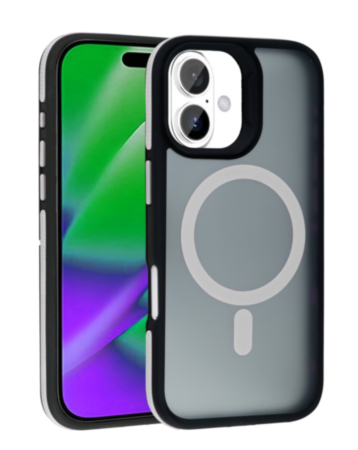 Bicolor Matte Magnetic Translucency Case - WHITE for iPhone 17 (Only Ground Shipping)