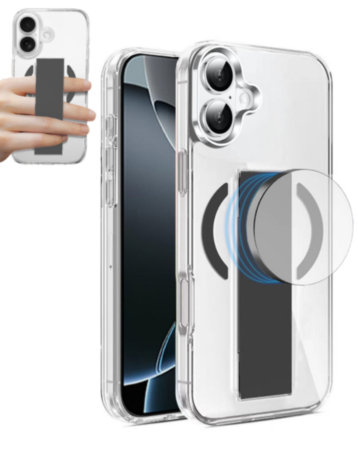 Hard Clear Case with MagGrip for iPhone 17 (BLACK) (Only Ground Shipping)