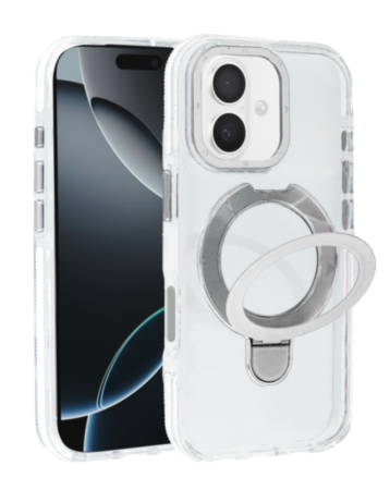 Transparent Case with Wireless Charging Kickstand - CLEAR for iPhone 17 (Only Ground Shipping)