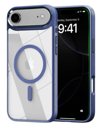 Shiny Magnetic Clear Cases - BLUE for iPhone Air (Only Ground Shipping)