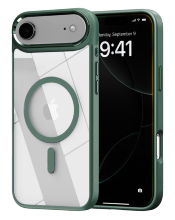 Shiny Magnetic Clear Cases - GREEN for iPhone Air (Only Ground Shipping)