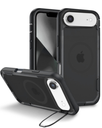 Shockproof Magsafe Case with Camera Stand - BLACK for iPhone 17A (Only Ground Shipping)
