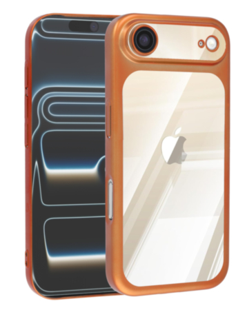 Frosted Transparent Matte Case with Lens Protection (ORANGE) for iPhone AIR (Only Ground Shipping)