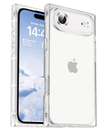 Square Clear Case - CLEAR for iPhone Air (Only Ground Shipping)