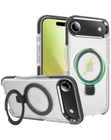 Magnetic Clear Case with Kickstand - BLACK for iPhone Air (Only Ground Shipping)